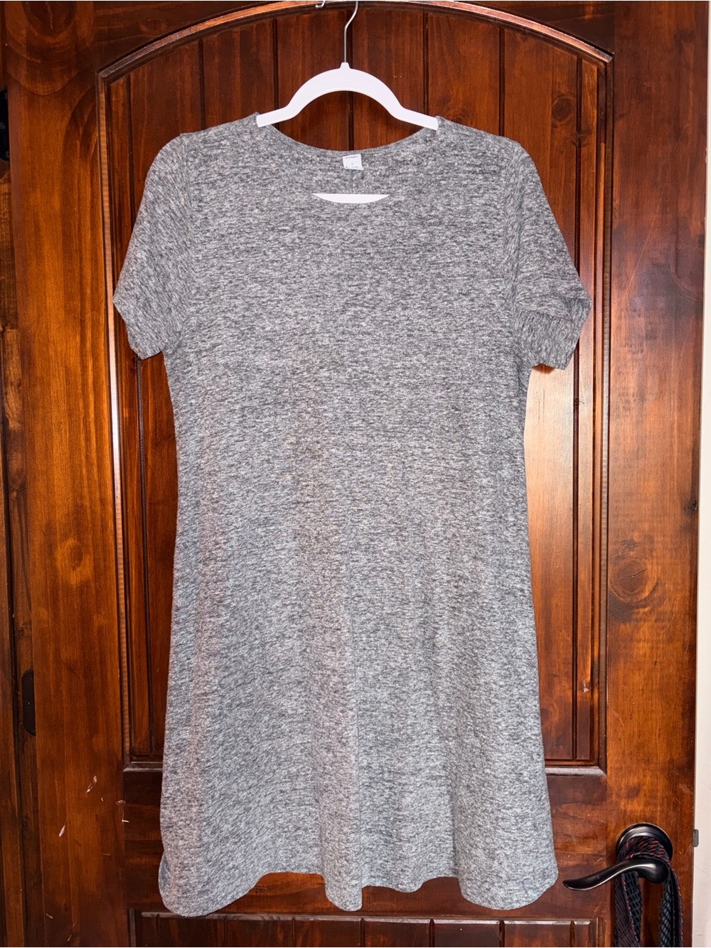 Old Navy Gray Heather Short-Sleeve Dress